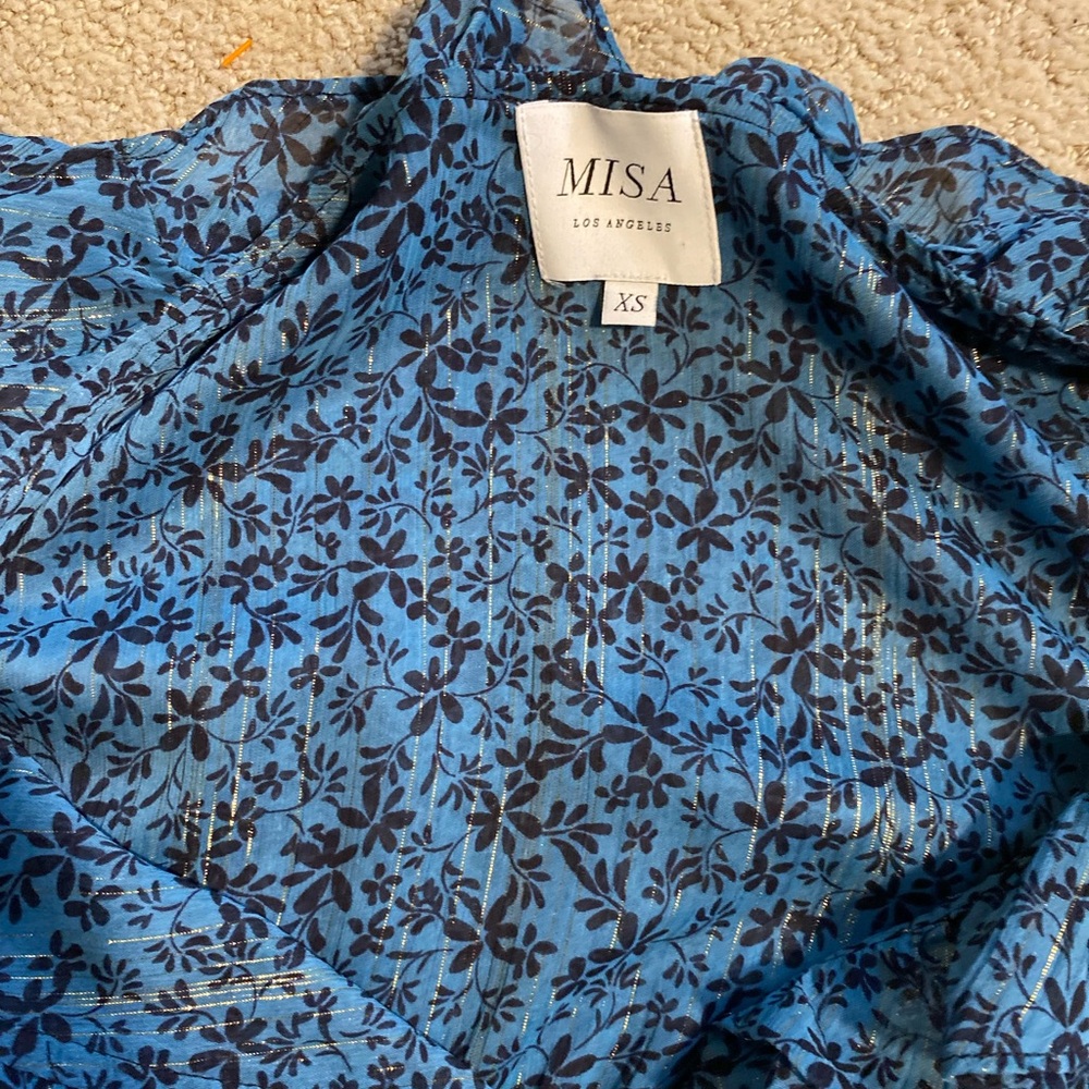 Misa Los Angeles Amelia maxi dress Cerulean Ditzy floral - Picture 6 of 6